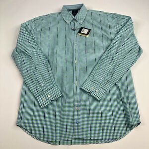 Tailorbyrd 18 NEW Check Green Blue Boy's Dress Shirt